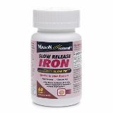 Mason Natural Slow Release Iron, Tablets, 60 ea