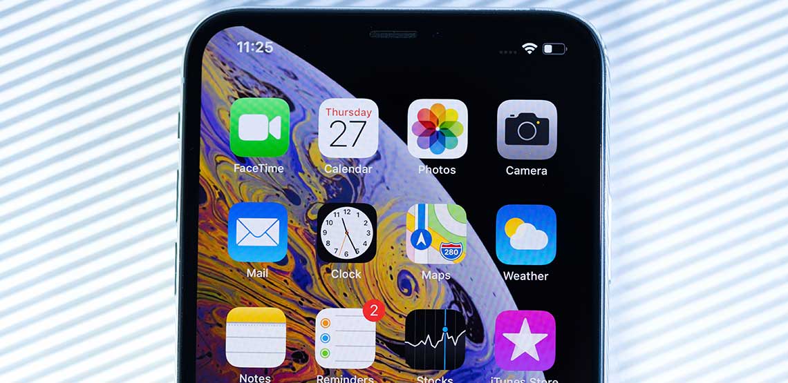 A picture of apps on an iPhone XS