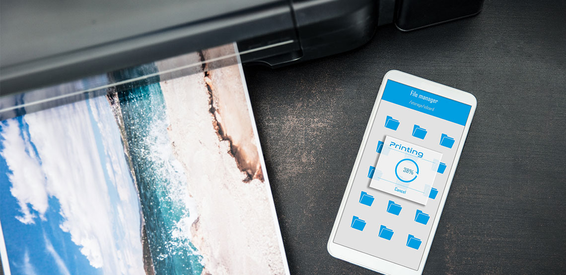 Printing out photo from phone