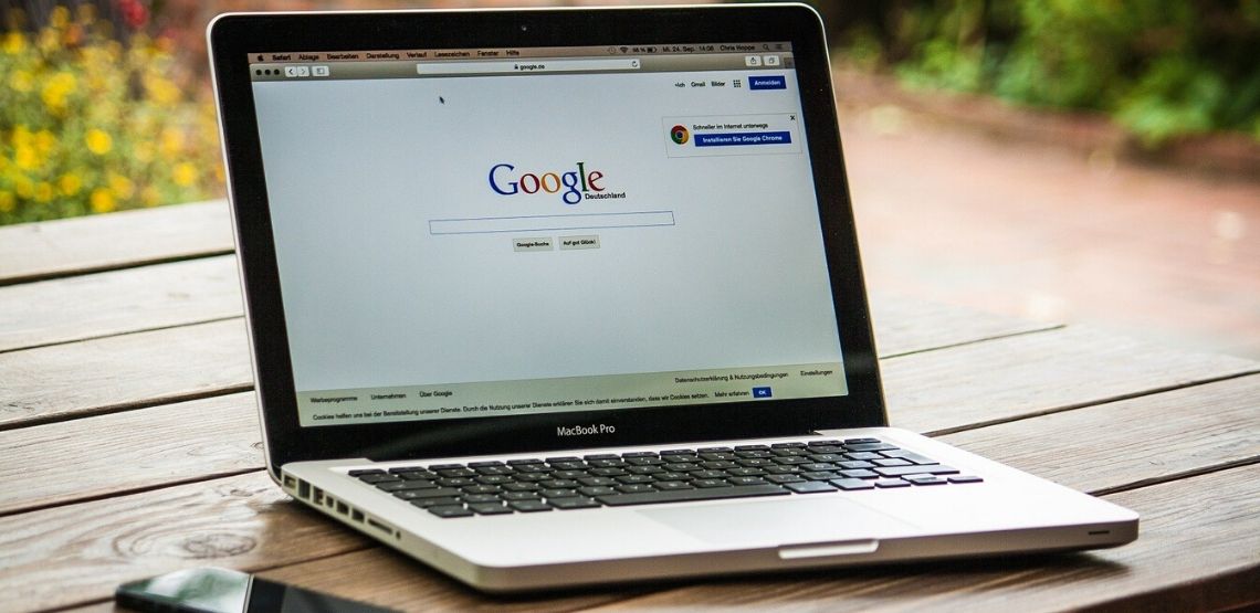 An internet browser open on a laptop.