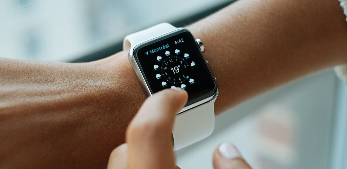 A wearable smart clock.